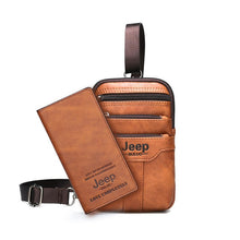 Load image into Gallery viewer, JEEP BULUO Men Shoulder Messenger Bag Small Multi-function Sling Chest Bag Legs Waist Bag For Man New Fashion Casual Crossbody