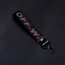 Load image into Gallery viewer, Lateefah Off White Ribbon Keychain Women Phone Case Wallet key chain Key Rings Key Holder Trendy Jewelry Accessories