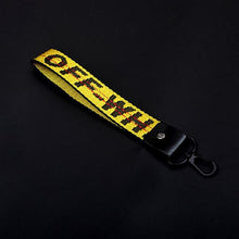 Load image into Gallery viewer, Lateefah Off White Ribbon Keychain Women Phone Case Wallet key chain Key Rings Key Holder Trendy Jewelry Accessories