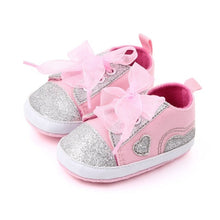 Load image into Gallery viewer, Infant Newborn Baby Girls Polka Dots Heart Autumn Lace-Up First Walkers Sneakers Shoes Toddler Classic Casual Shoes