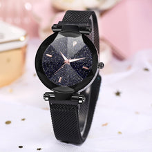 Load image into Gallery viewer, Galaxy Ladies Watch Hot Fashion Starry Sky Convex Glass Quartz Mesh With Magnetic Buckle Ladies Watch reloj mujer часы женские