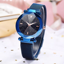 Load image into Gallery viewer, Galaxy Ladies Watch Hot Fashion Starry Sky Convex Glass Quartz Mesh With Magnetic Buckle Ladies Watch reloj mujer часы женские
