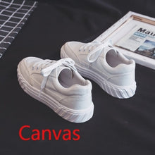 Load image into Gallery viewer, 2020 spring new white shoes women's autumn models explosion models flat shoes Korean students wild canvas tide shoes shoes