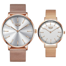 Load image into Gallery viewer, 2020 Couple Watches For Lovers LIGE Top Brand Luxury Quartz Clock Waterproof Wristwatch Fashion Casual Ladies Watch Couple Love