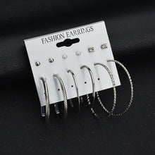 Load image into Gallery viewer, Gold Stud Earring Set 29 Styles Rhinestone imitation Pearl Earrings For Women