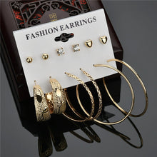 Load image into Gallery viewer, Gold Stud Earring Set 29 Styles Rhinestone imitation Pearl Earrings For Women