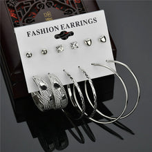 Load image into Gallery viewer, Gold Stud Earring Set 29 Styles Rhinestone imitation Pearl Earrings For Women