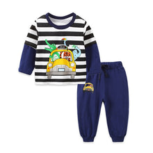 Load image into Gallery viewer, Baby Boys Clothes 2pcs Newborn Baby Girls Cartoon Clothing Autumn Winter Cartoon Cotton Shirt Baby Boy Clothes Set Long-Sleeved