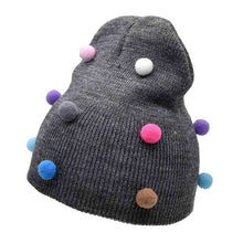 Load image into Gallery viewer, Big Bows Knitted Baby Girl Hat Cap Autumn Winter Warm Kids baby winter Hat Solid Color Baby Beanie Bonnet enfant Child Muts