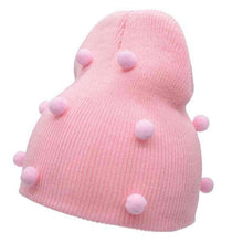 Load image into Gallery viewer, Big Bows Knitted Baby Girl Hat Cap Autumn Winter Warm Kids baby winter Hat Solid Color Baby Beanie Bonnet enfant Child Muts