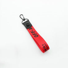 Load image into Gallery viewer, Lateefah Off White Ribbon Keychain Women Phone Case Wallet key chain Key Rings Key Holder Trendy Jewelry Accessories