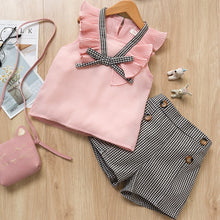 Load image into Gallery viewer, Bear Leader Girls Clothing Sets New Summer Sleeveless T-shirt+Print Bow Skirt 2Pcs for Kids Clothing Sets Baby Clothes Outfits