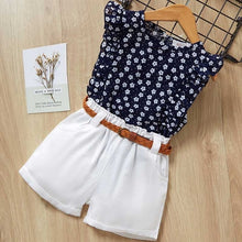 Load image into Gallery viewer, Bear Leader Girls Clothing Sets New Summer Sleeveless T-shirt+Print Bow Skirt 2Pcs for Kids Clothing Sets Baby Clothes Outfits