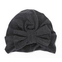 Load image into Gallery viewer, Autumn Winter Baby Girl Hat Big Bow Soft Cotton Wool Knitted Baby Beanie Hat Kids Newbworn Bonnet Cap Beanies For Girls