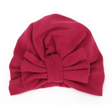 Load image into Gallery viewer, Autumn Winter Baby Girl Hat Big Bow Soft Cotton Wool Knitted Baby Beanie Hat Kids Newbworn Bonnet Cap Beanies For Girls
