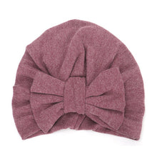 Load image into Gallery viewer, Autumn Winter Baby Girl Hat Big Bow Soft Cotton Wool Knitted Baby Beanie Hat Kids Newbworn Bonnet Cap Beanies For Girls