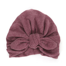 Load image into Gallery viewer, Autumn Winter Baby Girl Hat Big Bow Soft Cotton Wool Knitted Baby Beanie Hat Kids Newbworn Bonnet Cap Beanies For Girls