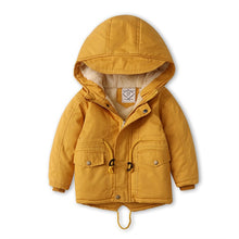 Load image into Gallery viewer, Children Winter Fleece Outdoor Jackets for Boys Hooded Warm Kids Boy Outerwear Windbreaker Autumn Casual Baby Boy Coats Clothing