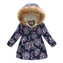 Load image into Gallery viewer, Kids Girls Jacket 2020 Autumn Winter Jacket For Girls Coat Baby Warm Hooded Outerwear Coat Girls Clothing Children Down Parkas
