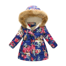 Load image into Gallery viewer, Kids Girls Jacket 2020 Autumn Winter Jacket For Girls Coat Baby Warm Hooded Outerwear Coat Girls Clothing Children Down Parkas