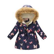 Load image into Gallery viewer, Kids Girls Jacket 2020 Autumn Winter Jacket For Girls Coat Baby Warm Hooded Outerwear Coat Girls Clothing Children Down Parkas