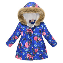 Load image into Gallery viewer, Kids Girls Jacket 2020 Autumn Winter Jacket For Girls Coat Baby Warm Hooded Outerwear Coat Girls Clothing Children Down Parkas