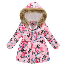 Load image into Gallery viewer, Kids Girls Jacket 2020 Autumn Winter Jacket For Girls Coat Baby Warm Hooded Outerwear Coat Girls Clothing Children Down Parkas