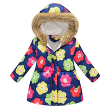 Load image into Gallery viewer, Kids Girls Jacket 2020 Autumn Winter Jacket For Girls Coat Baby Warm Hooded Outerwear Coat Girls Clothing Children Down Parkas