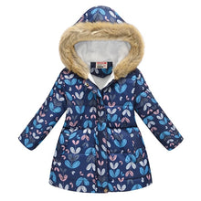 Load image into Gallery viewer, Kids Girls Jacket 2020 Autumn Winter Jacket For Girls Coat Baby Warm Hooded Outerwear Coat Girls Clothing Children Down Parkas