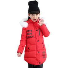 Load image into Gallery viewer, Kids Girls Jacket 2020 Autumn Winter Jacket For Girls Coat Baby Warm Hooded Outerwear Coat Girls Clothing Children Down Parkas