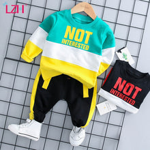 Load image into Gallery viewer, LZH Infant Clothing For Baby Girl Clothes Set 2020 Autumn Winter Newborn Baby Boys Clothes T-shirt+Pant Outfit Suit Baby Costume