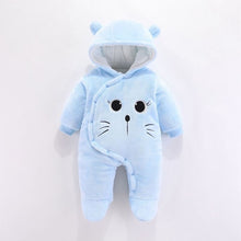 Load image into Gallery viewer, Baby clothing Boy girls Clothes Cotton Newborn toddler rompers cute Infant bear new born winter Hoodie romper 0-18M