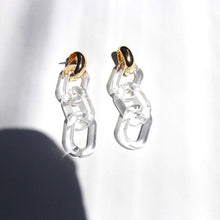Load image into Gallery viewer, HUANZHI 2020 New Transparent Acrylic Round Circle Small Big Earrings Geometric Long Chain Stud Earrings For Women Girls Jewelry