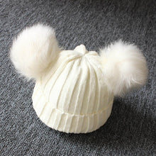 Load image into Gallery viewer, Cute Baby Hat Scarf Set Pompom Cartoon Infant Baby Girl Boy Winter Hat For Kids Warm Knitted Children Boys Girls Beanie Cap