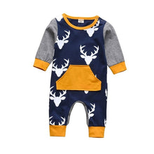 Load image into Gallery viewer, Baby Boys Girls Romper Cotton Long Sleeve Letter Mom Plus Dad Equal Me Jumpsuit Infant Clothing Autumn Newborn Baby Clothes