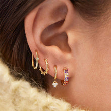 Load image into Gallery viewer, 5 Pair/set 2020 Brincos Female Rhinestone Huggie Earrings Set Amazing Price Gold Small Stud Earring for Women Fashion Jewelry
