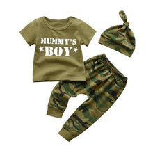 Load image into Gallery viewer, Newborn Baby Boys Girls Clothes Daddy/Mummy Letter 3Pcs Outfits Set Long Sleeve T-shirt+Pants Infant Toddler Clothing Suit