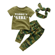 Load image into Gallery viewer, Newborn Baby Boys Girls Clothes Daddy/Mummy Letter 3Pcs Outfits Set Long Sleeve T-shirt+Pants Infant Toddler Clothing Suit