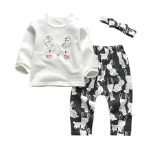 Load image into Gallery viewer, Newborn Baby Boys Girls Clothes Daddy/Mummy Letter 3Pcs Outfits Set Long Sleeve T-shirt+Pants Infant Toddler Clothing Suit