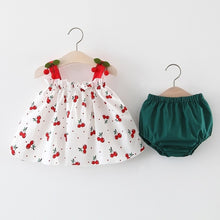 Load image into Gallery viewer, NEW Newborn Baby Girls Clothes Sleeveless Dress+Briefs 2PCS Outfits Set Striped Printed Cute Clothing Sets Summer Sunsuit 0-24M