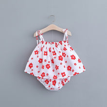Load image into Gallery viewer, NEW Newborn Baby Girls Clothes Sleeveless Dress+Briefs 2PCS Outfits Set Striped Printed Cute Clothing Sets Summer Sunsuit 0-24M