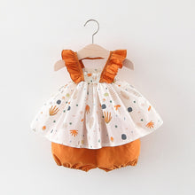 Load image into Gallery viewer, NEW Newborn Baby Girls Clothes Sleeveless Dress+Briefs 2PCS Outfits Set Striped Printed Cute Clothing Sets Summer Sunsuit 0-24M