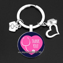 Load image into Gallery viewer, Cute Medical Kechain with Love Heart Angel Key Ring Personality Jewelry Thanksgiving Gift Key Holder for Nurse and Doctor