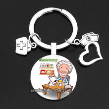 Load image into Gallery viewer, Cute Medical Kechain with Love Heart Angel Key Ring Personality Jewelry Thanksgiving Gift Key Holder for Nurse and Doctor