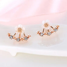 Load image into Gallery viewer, Fashion Korean Rhinestone Earrings Jewelry Crown Geometric Round Stud Earrings For Women Charm Flower Star Moon Earring Jewelry
