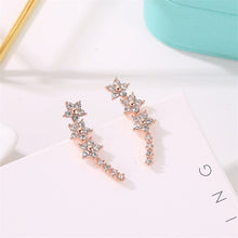 Load image into Gallery viewer, Fashion Korean Rhinestone Earrings Jewelry Crown Geometric Round Stud Earrings For Women Charm Flower Star Moon Earring Jewelry