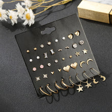 Load image into Gallery viewer, Luokey 2020 New Arrival Stud Earrings Set For Women Cute Rainbow Butterfly Flower Enamel Gold Stud Earrings Korean Charm Jewelry