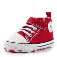 Load image into Gallery viewer, Baby Shoes Boy Girl Star Solid Sneaker Cotton Soft Anti-Slip Sole Newborn Infant First Walkers Toddler Casual Canvas Crib Shoes