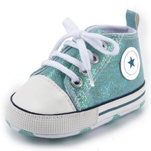 Load image into Gallery viewer, Baby Shoes Boy Girl Star Solid Sneaker Cotton Soft Anti-Slip Sole Newborn Infant First Walkers Toddler Casual Canvas Crib Shoes