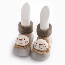 Load image into Gallery viewer, baby sock shoes for winter thick cotton animal styles cute baby floor shoes anti-slip first walkers 0-3 years